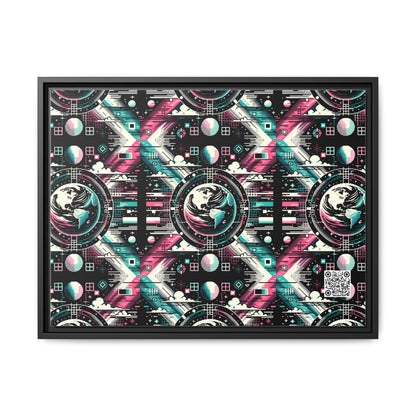Digital Artistry Digital-native Streetwear Matte Canvas, Framed (multi-color) - 8404 Design-62 A