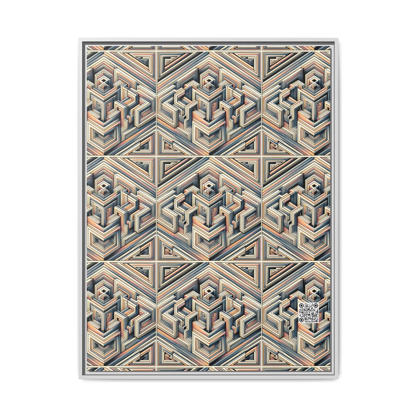 Tech Illusion Graphics Futuristic Artistry Matte Canvas, Framed (multi-color) - 8404 Design-52 A