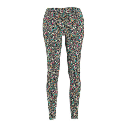 Digital Street Art Urban Street Style Women's Cut & Sew Casual Leggings - 8404 Design-74