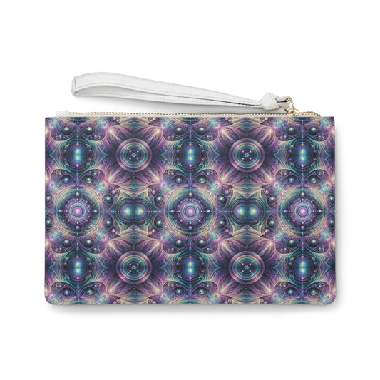 Iridescent Tech Fusion Tech-Forward Streetwear Clutch Bag - 8404 Design-61