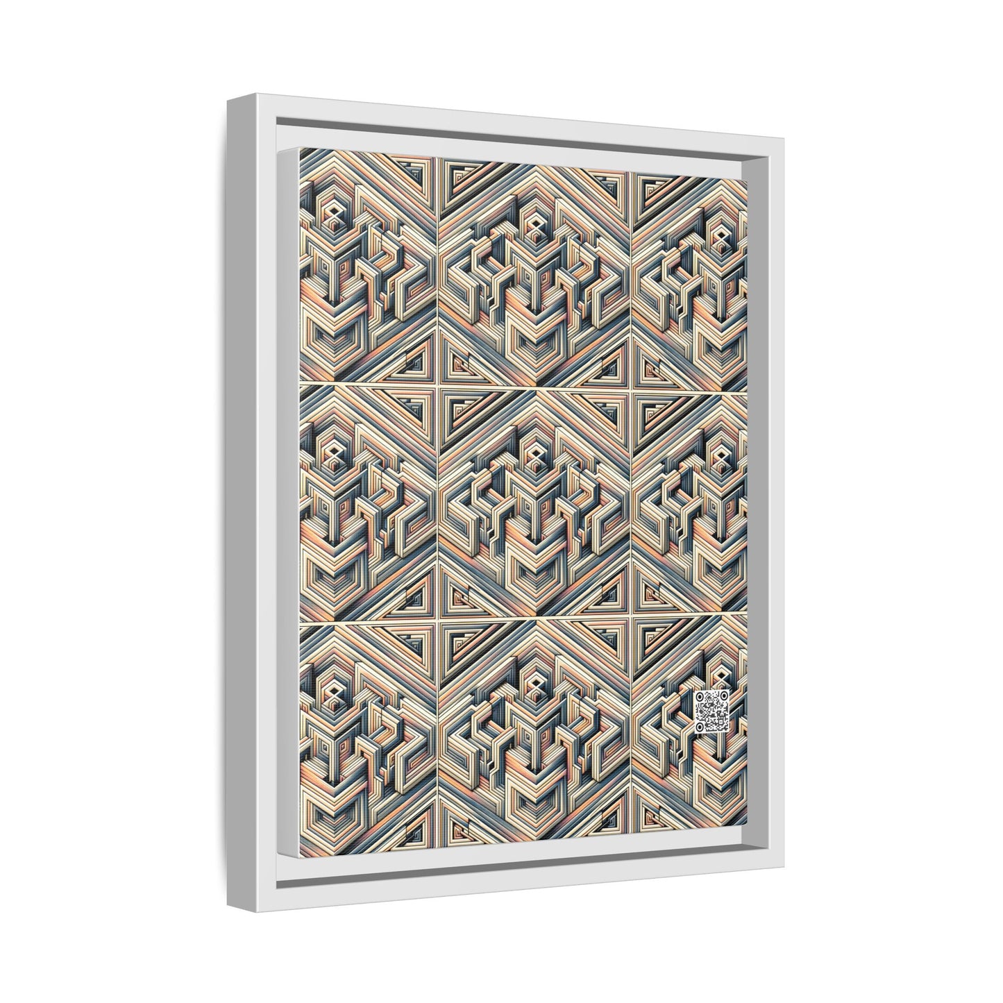 Tech Illusion Graphics Futuristic Artistry Matte Canvas, Framed (multi-color) - 8404 Design-52 A