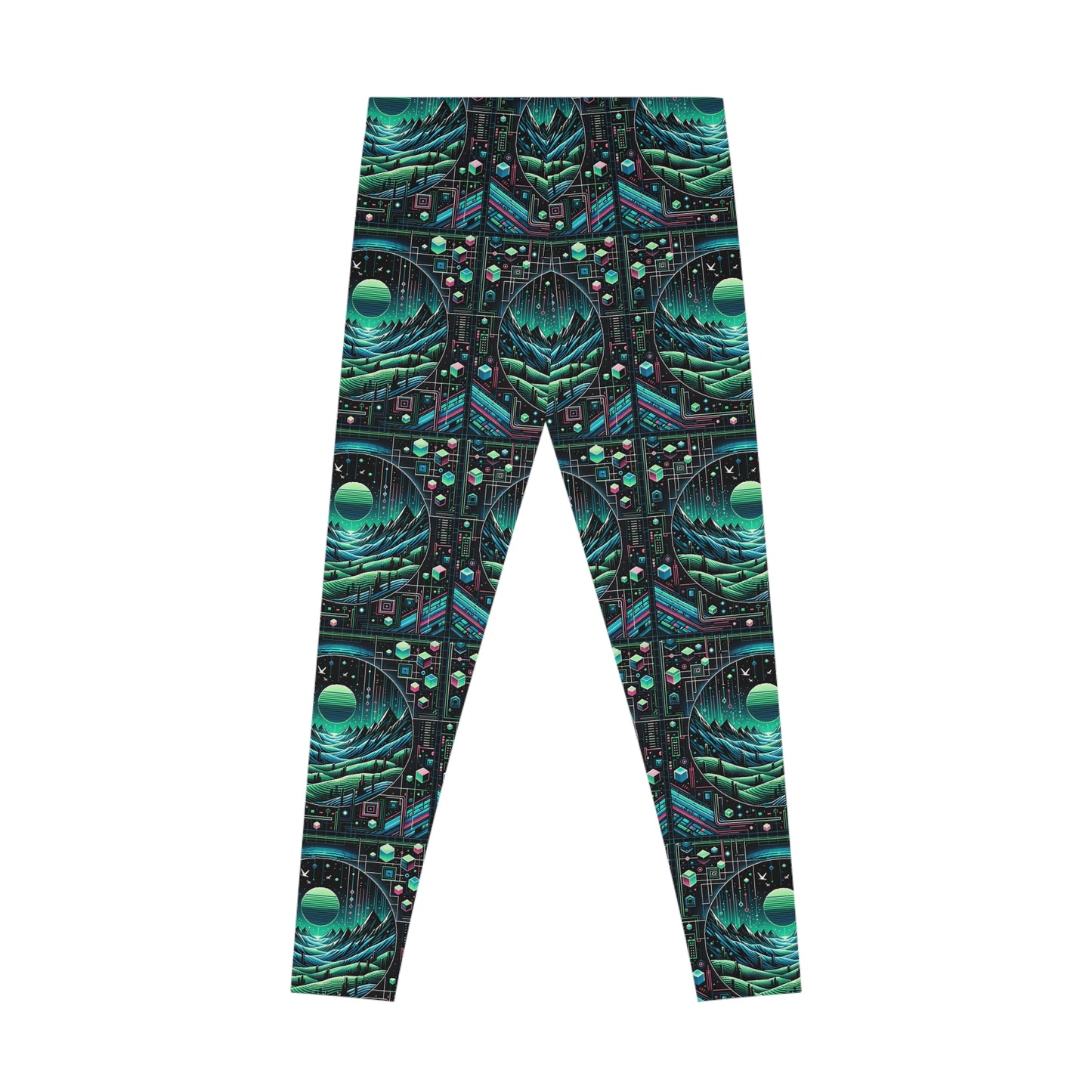 Digital Adventure Graphics Digital Explorer Stretch Leggings - 8404 Design-59